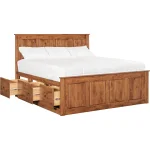 Shaker Chest Bed Shaker King Chest Bed - Tall 6 Drawer / 3 Drawer Pedestal & Raised Panel HB / FB - 60472 - Image 3