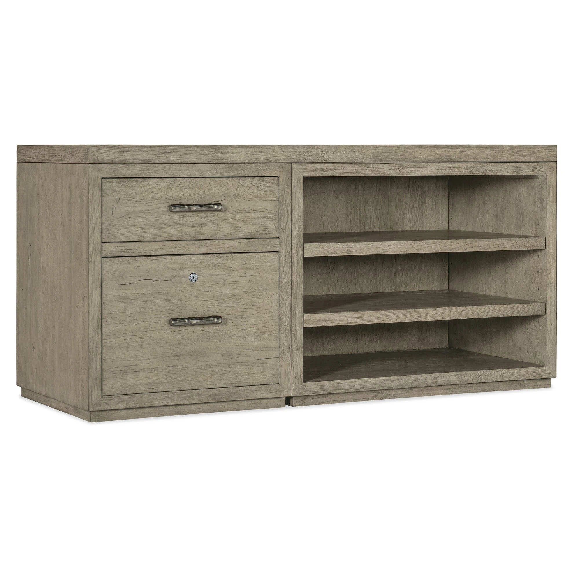 61501095185-106318901 Linville Falls 60" Credenza with File and Open Desk Cabinet - Image 1