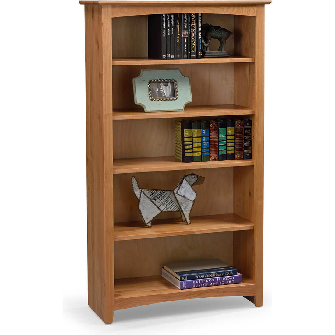 Shaker Bookcases Alder Bookcase 36 x 60 - 63660