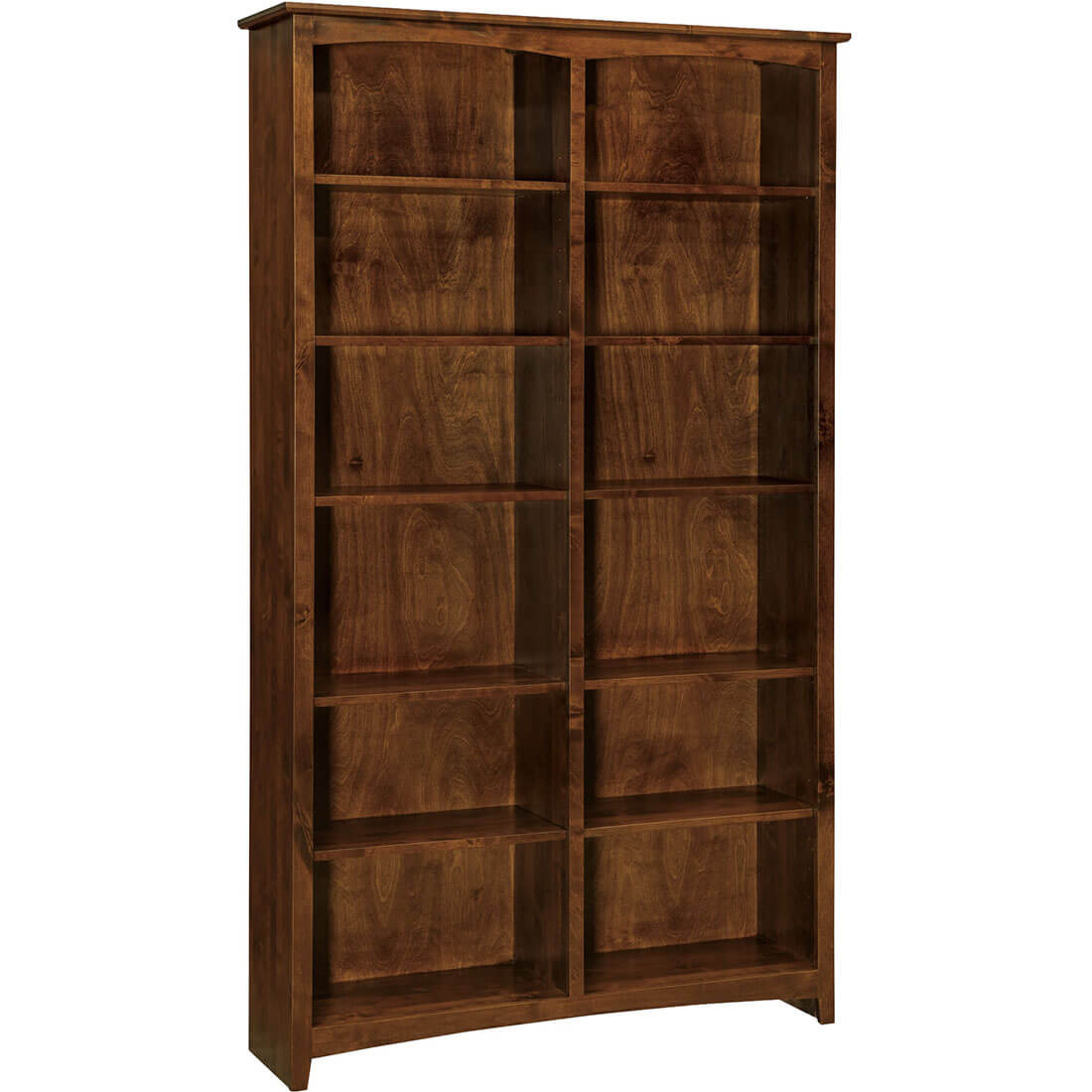 Shaker Bookcases Alder Bookcase 48 x 84 - 64884