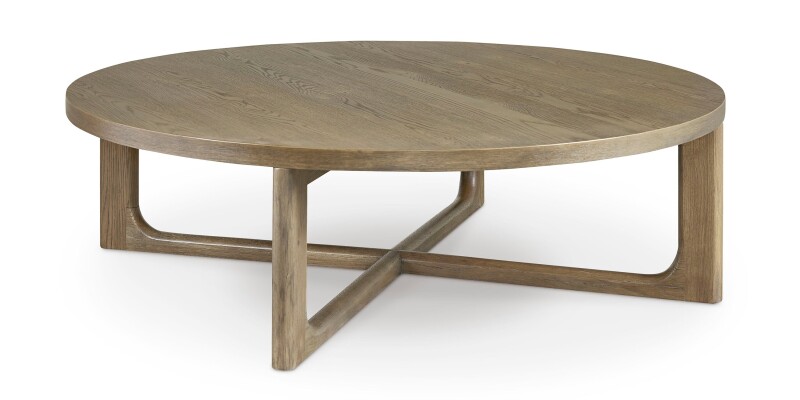 65240606STORMGREY-101317594 Reston Round Cocktail Table - Image 1
