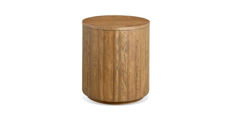 65300643-101296194 Andora Round Plinth End Table - Image 1