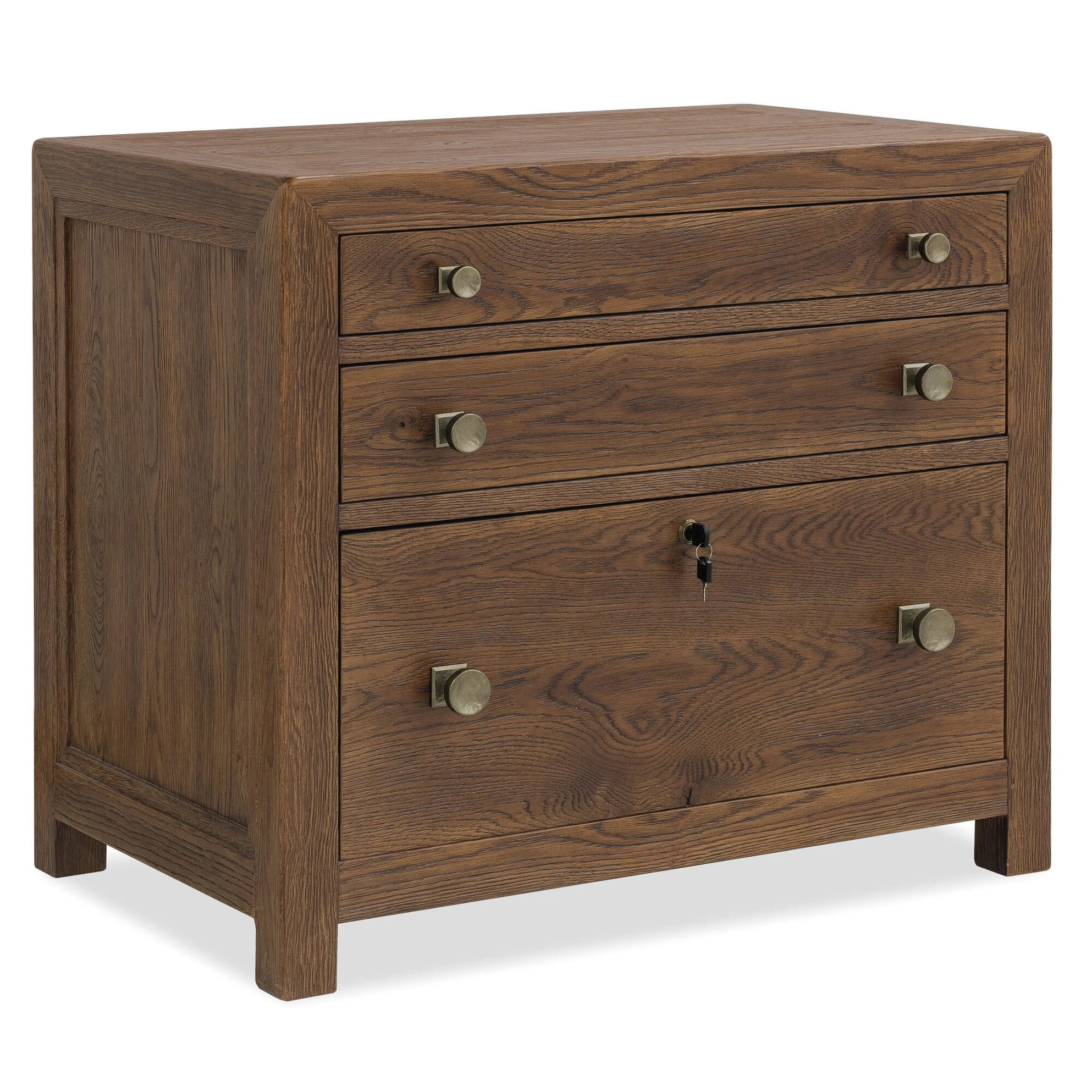 68201041585-106326579 Driftwood Three Drawer Chest - Image 1
