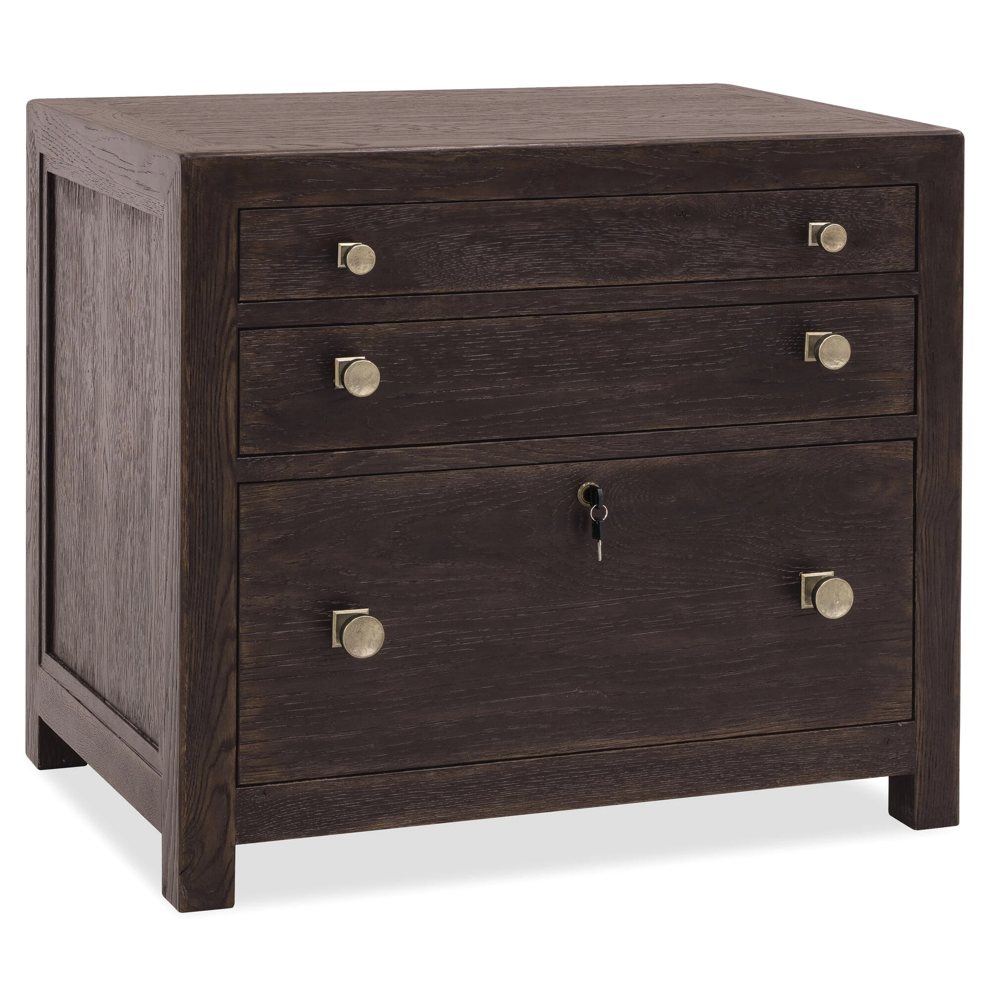 68201041599-106326582 Driftwood Three Drawer Chest - Image 1