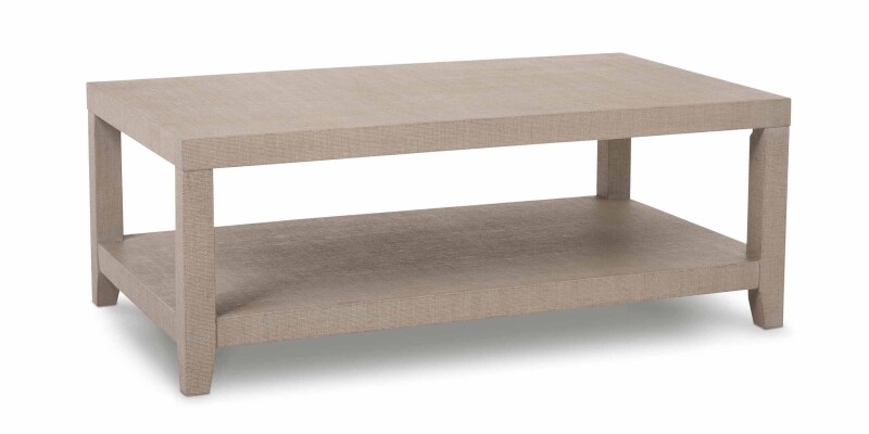 6R68G612-101318007 Ventura Raffia Rectangle Cocktail Table - Image 1