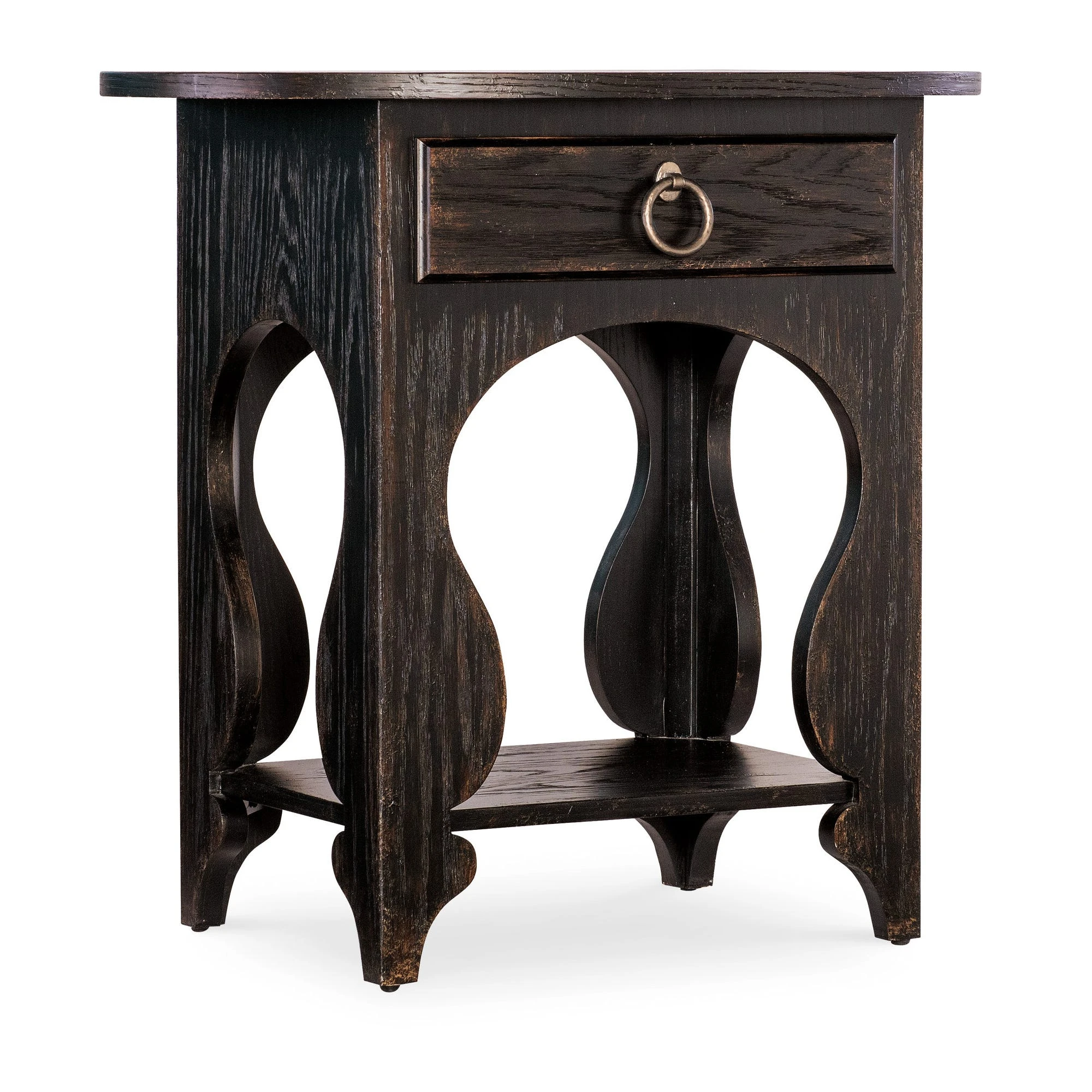 70509011589-106321092 Americana One-Drawer Oval Nightstand - Image 1