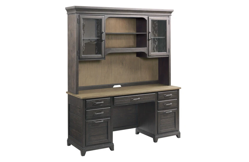 706942CP-106229076 Plank Road Farmstead Executive Credenza/hutch - Complete - Image 1