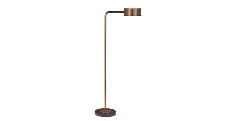 8130CU461AB-101301391 Bryson Aged Brass Floor Lamp - Image 1