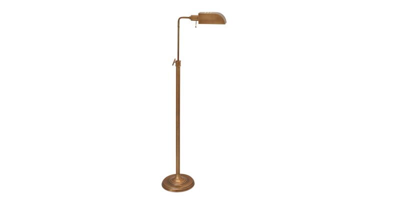 8130CU652AB-101301430 Simone Aged Brass Floor Lamp - Image 1
