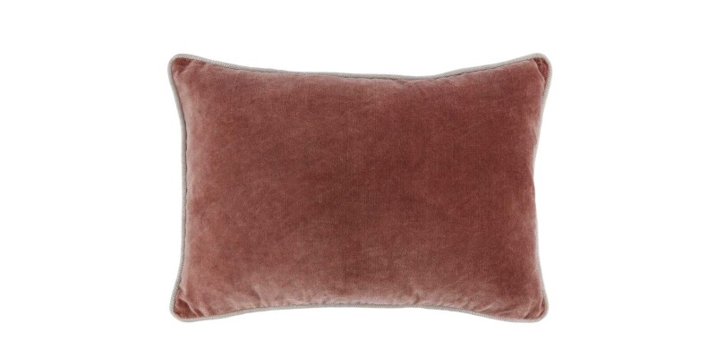 8301V200069K-101318669 Heirloom Velvet Auburn Lumbar Pillow Cover + Insert - Image 1