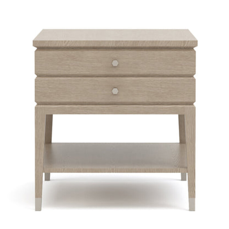 8374201-102116361 Maidstone Two-Drawer Side Table - 201 Sandbank - Image 1