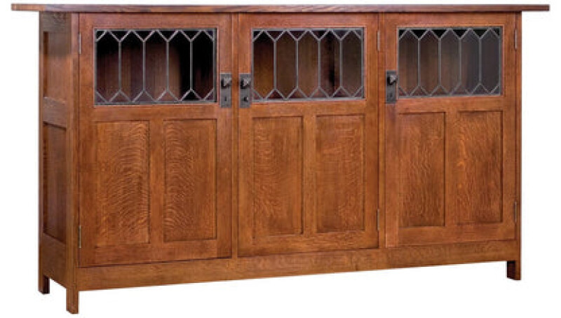 891908032-102133462 Three-Door Display Buffet - No Drawers - Image 1
