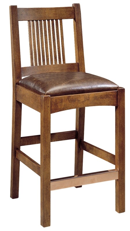 89321BOAK30B-102115518 Spindle Stool - Oak / 30" Bar - Image 1