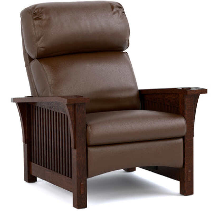 89369RLPRCOLMANSADDLE031-102113251 Bustle Back Spindle Morris Recliner - Colman Saddle / 031 - Centennial - Image 1