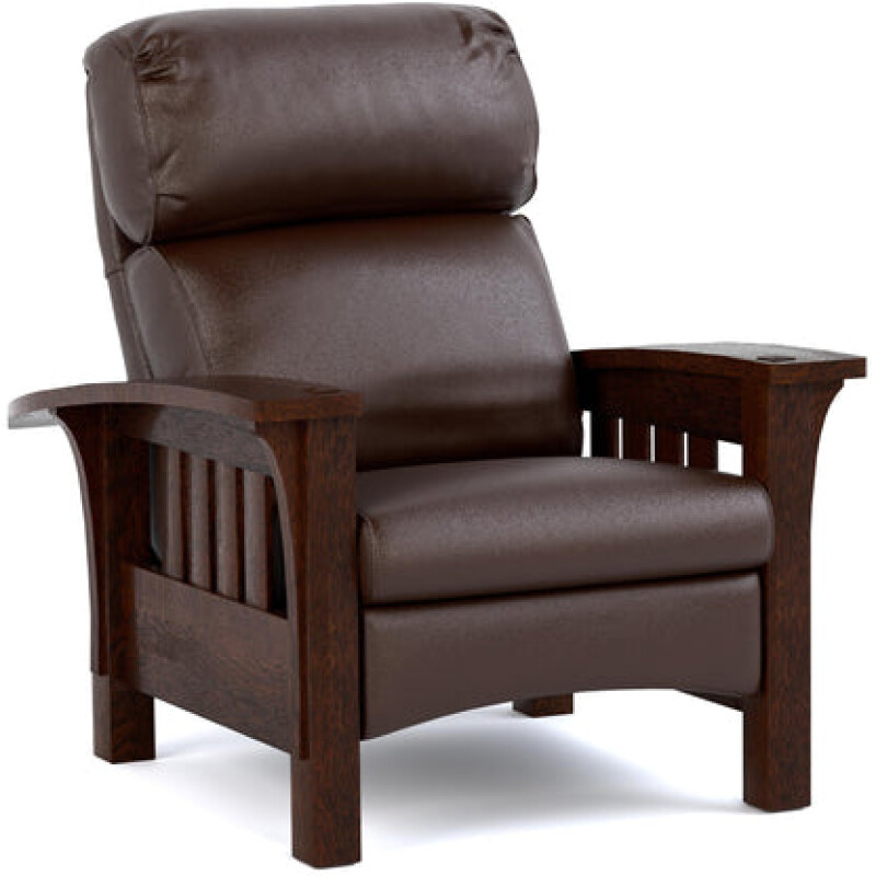 89406RLPRCOLMANBOOT031-102113314 Bustle Back Bow Arm Morris Recliner - Colman Boot / 031 - Centennial - Image 1