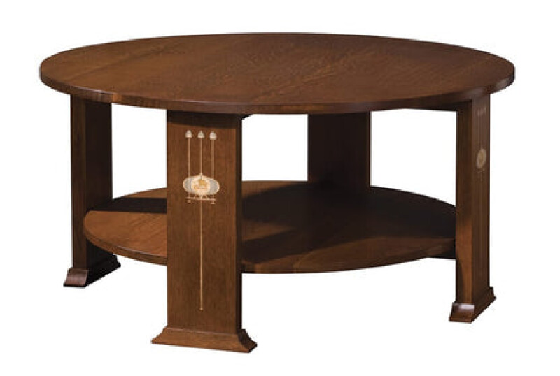 89479077-102115793 Harvey Ellis Round Cocktail Table - Image 1