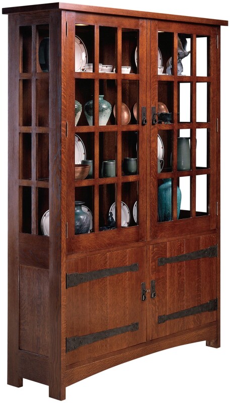 89729077-102135467 China Cabinet - Oak / 077 Manlius - Image 1