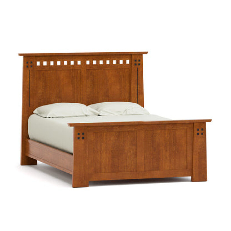 89952Q054-102136170 Highlands Bed - Complete Bed with Tall Footboard / Queen / 054 - Aurora - Image 1