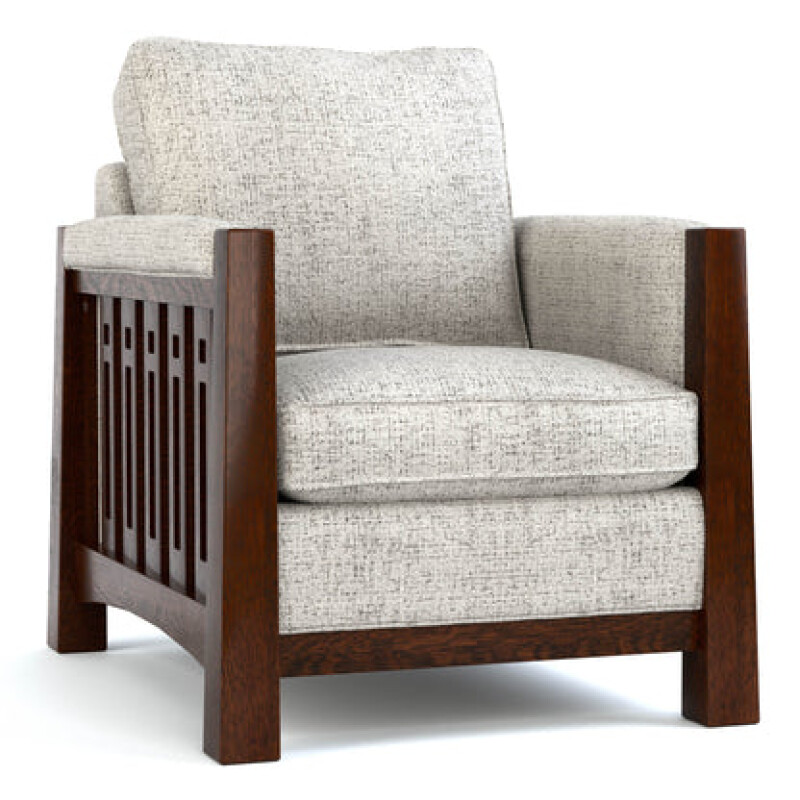 899800CHHB488791031-102114729 Highlands High Back Chair - Oak / 4887-91 / 031 Centennial - Image 1