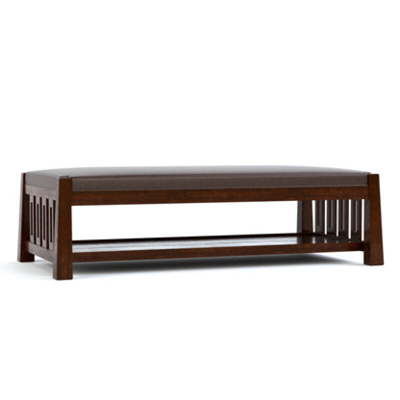 899800COTCOLMANBOOT031-102177024 Highlands Cocktail Ottoman - Oak / Colman Boot / 031 Centennial - Image 1