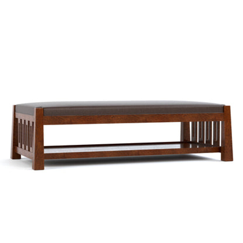 899800COTCOLMANBOOT032-102177040 Highlands Cocktail Ottoman - Oak / Colman Boot / 032 Onondaga - Image 1