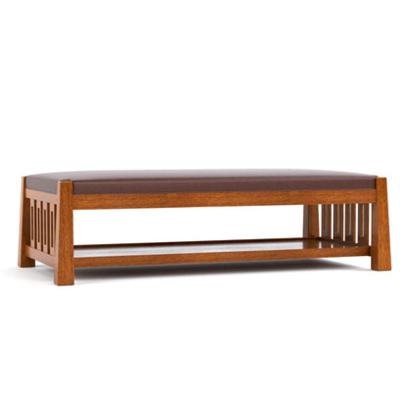 899800COTCOLMANSIENNA054-102177084 Highlands Cocktail Ottoman - Oak / Colman Sienna / 054 Aurora - Image 1