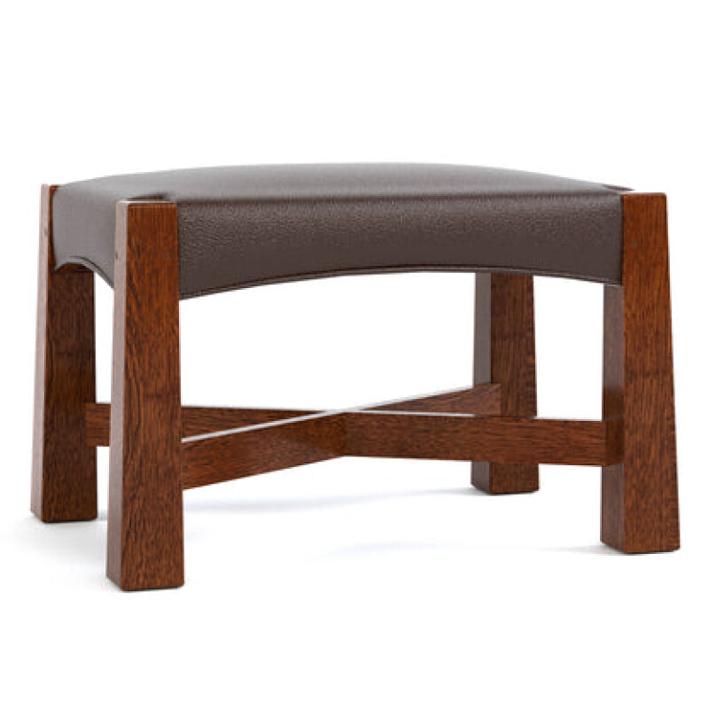 899800OTCOLMANBOOT032-102177139 Highlands Ottoman - Oak / Colman Boot / 032 Onondaga - Image 1