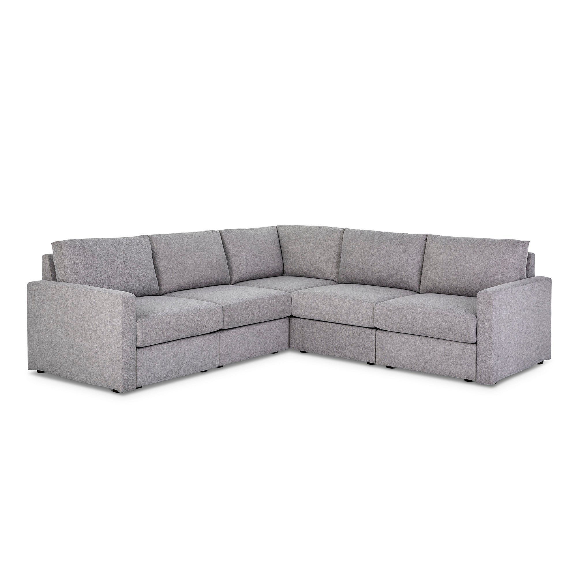 9022SECT-105412172 Flex Gray Fabric Sectional - Image 1