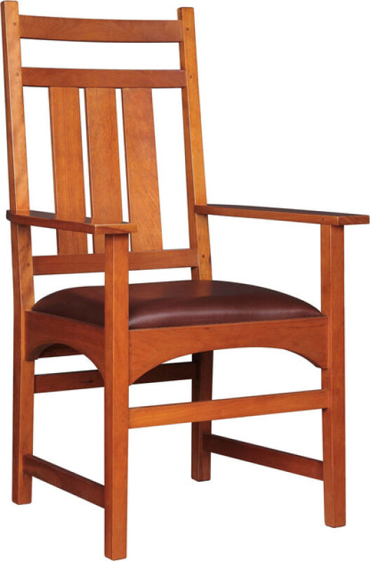 91354ACHERRY-102133099 Harvey Ellis Arm Chair, no Inlay - Cherry - Image 1