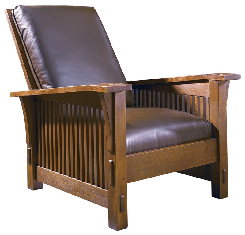 91369CHERRYFABTS-102114767 Spindle Morris Chair - Cherry / Fabric - Image 1