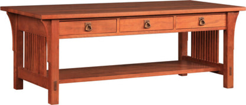 91756713-102115919 Three-Drawer Cocktail Table - Cherry / 713 Central Valley - Image 1