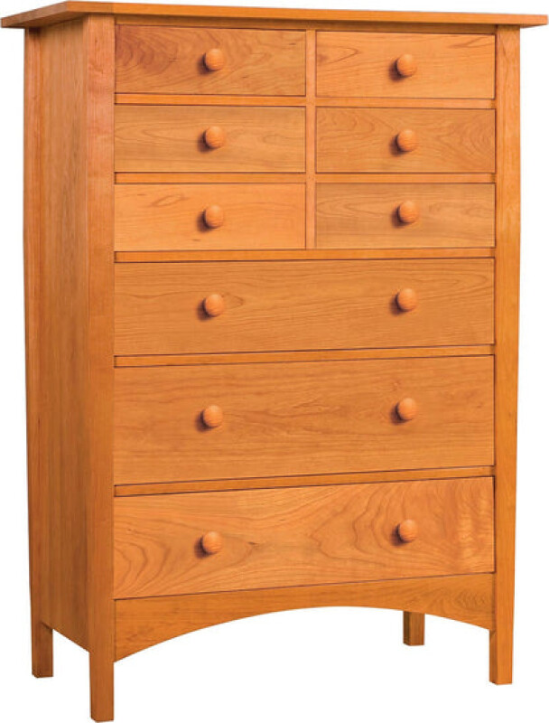 91923CHCK718-102148928 Harvey Ellis Tall Chest - Cherry / Cherry Knobs - Image 1