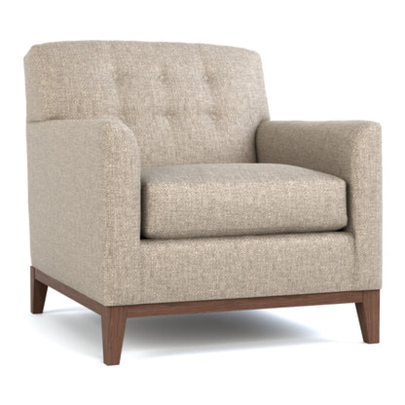 966190CH1R2T3N494611-104445901 Walnut Grove Design-Your-Own Chair - Crescent Arm, Tufted Back, Walnut Base / 4946-11 - Image 1