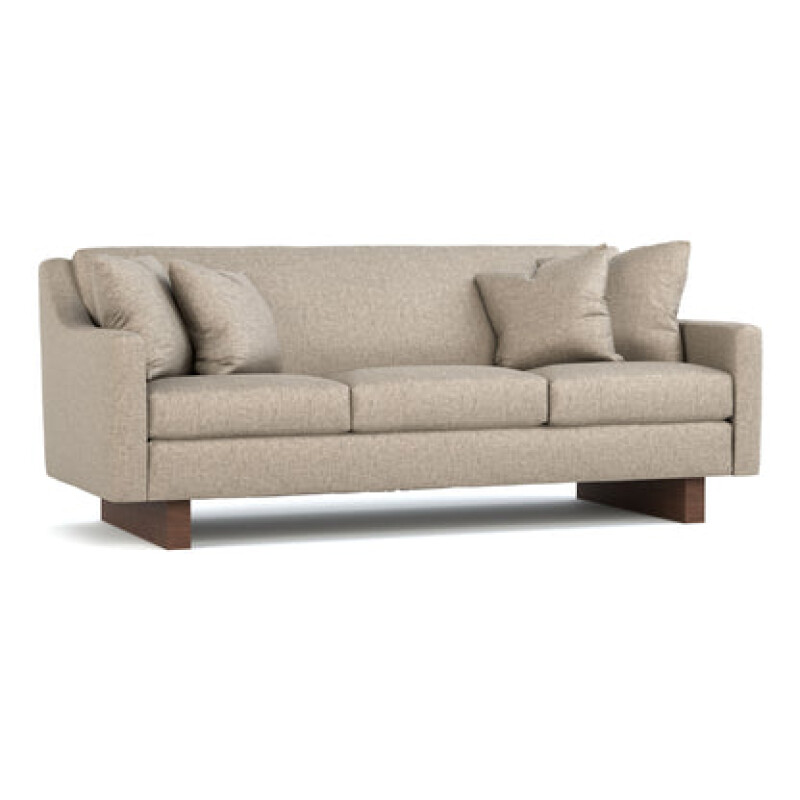 966190SF1SS2E3S494611WARMWALNUT-104445565 Walnut Grove Design-Your-Own 82-inch Sofa - Sloped Track Arm, Tailored Tight Back, Sled Base / 4946-11 - Image 1