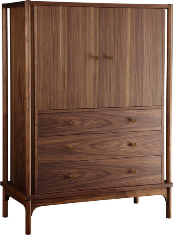 9914WNT-102148722 Walnut Grove Gentleman's Chest - Image 1