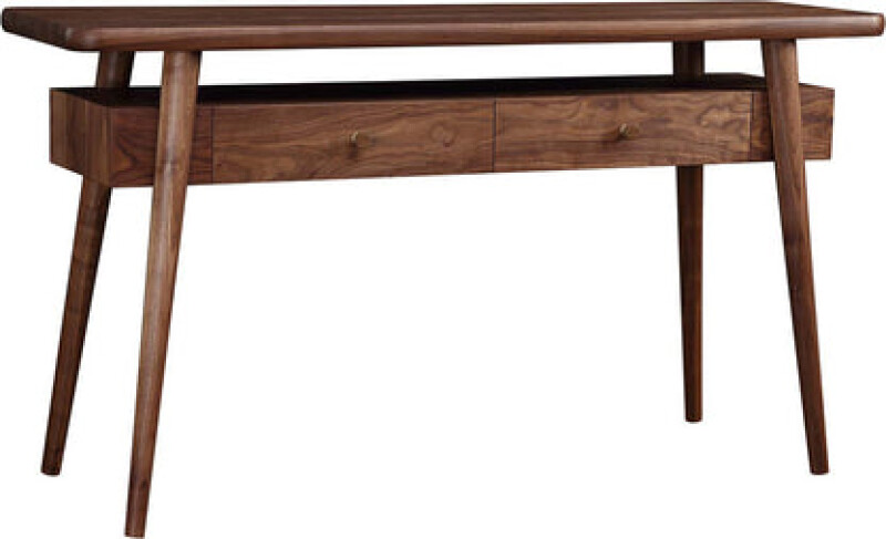 9946WWNT-102116735 Walnut Grove Console Table - Wood Top - Image 1