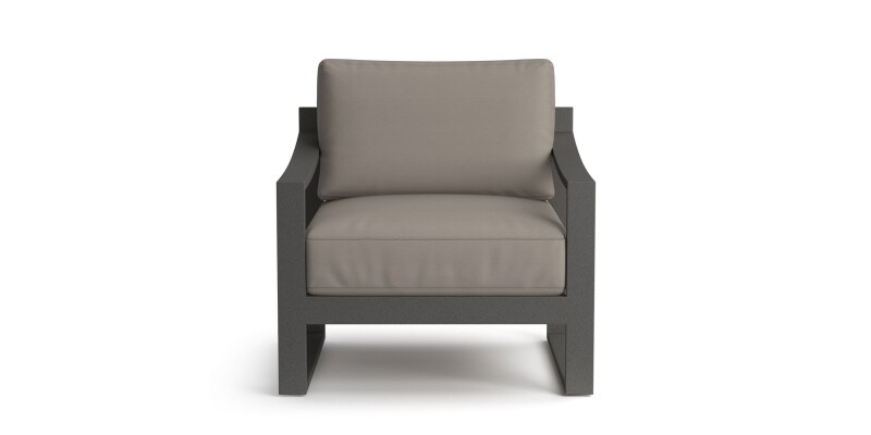 A023K12O12719SLOUNGEGRA-101319396 Bonavista Outdoor Slope Arm Lounge Chair - Image 1