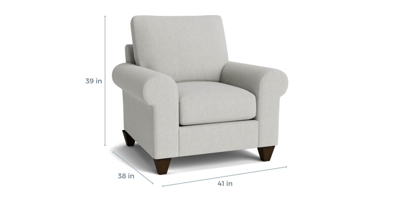 C20012SF22-101294363 True Custom™ True Custom® Large Roll Arm Accent Chair - Image 1