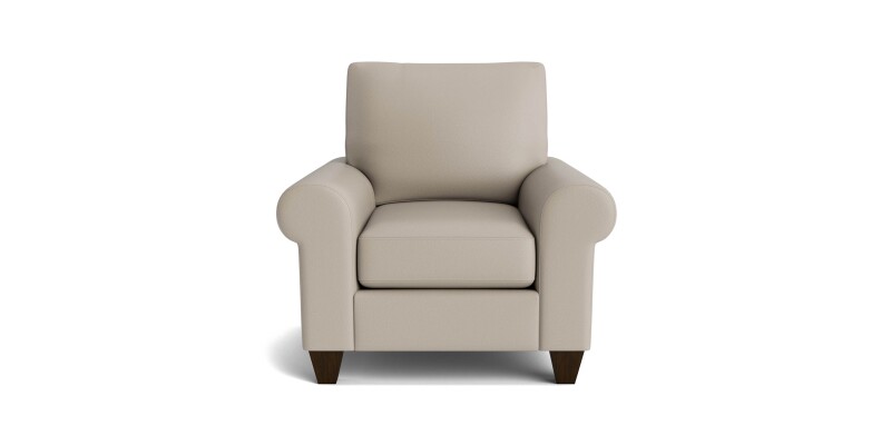 C20012SFL55-101386988 True Custom™ True Custom® Leather Large Roll Arm Accent Chair - Image 1