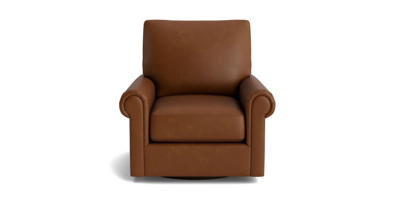 C30005SFL54-101340564 True Custom™ True Custom® Leather Panel Arm Swivel Chair - Image 1