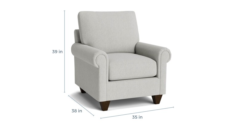C30012SF31-101339240 True Custom™ True Custom® Panel Arm Accent Chair - Image 1