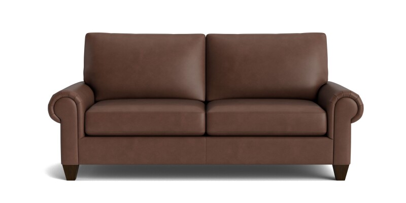 C40052SFL53-101314174 True Custom™ True Custom® Leather Large Panel Arm Studio Sofa - Image 1