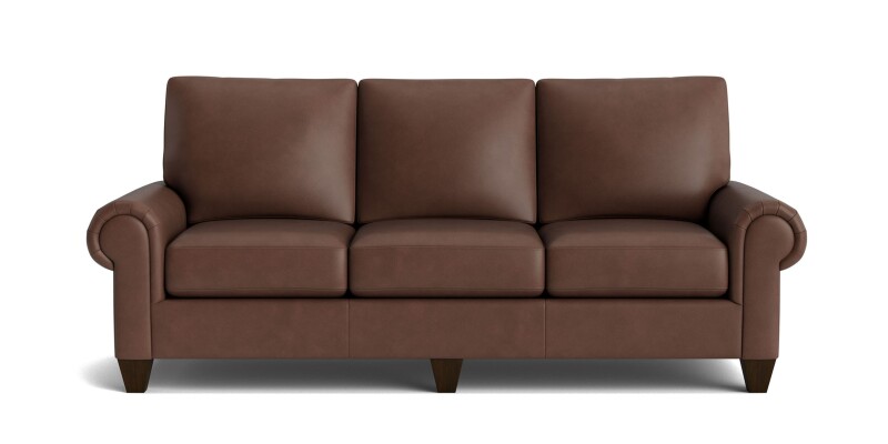 C40072SFL53-101313720 True Custom™ True Custom® Leather Large Panel Arm Sofa - Image 1