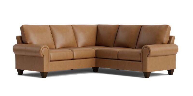 C400L4161SFLKIT55-101367579 True Custom™ True Custom® Leather Large Panel Arm L-Shaped Sectional - Image 1