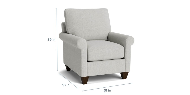 C50012SF23-101336936 True Custom™ True Custom® Track Arm Accent Chair - Image 1