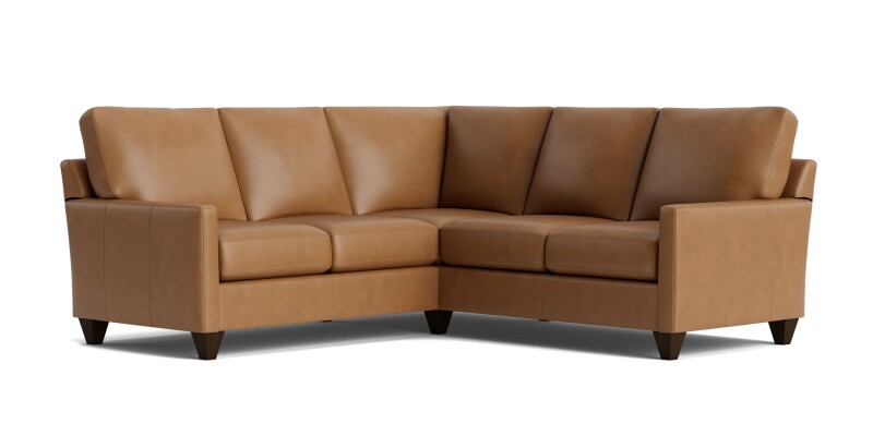 C500L4161SFLKIT54-101370054 True Custom™ True Custom® Leather Track Arm L-Shaped Sectional - Image 1