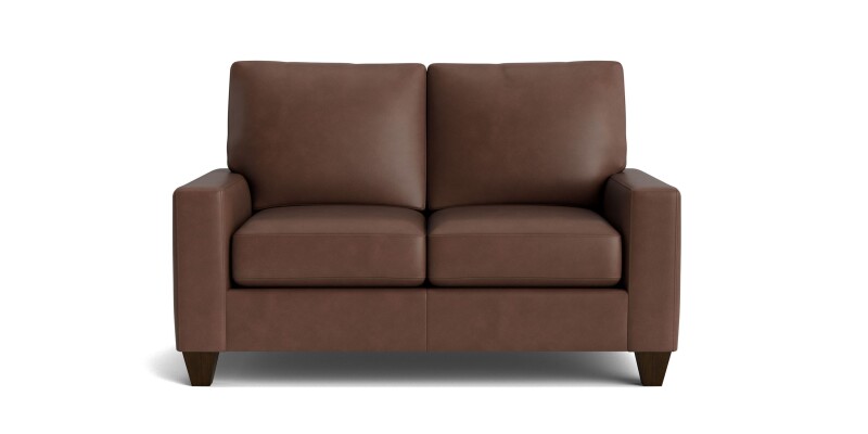 C60022SFL53-101294062 True Custom™ True Custom® Leather Large Track Arm Loveseat - Image 1