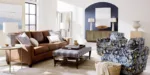 True Custom™ True Custom® Leather Large Track Arm Loveseat - Image 5