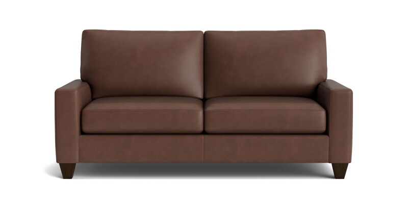 C60052SFL53-101314093 True Custom™ True Custom® Leather Large Track Arm Studio Sofa - Image 1