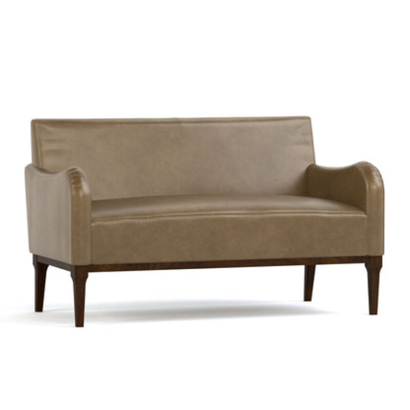 CL6074SFDEFYGRAVITYOXFORDMAPLE-102113850 Hudson Valley 55-inch Settee - Maple / Defy Gravity / Oxford Maple - Image 1